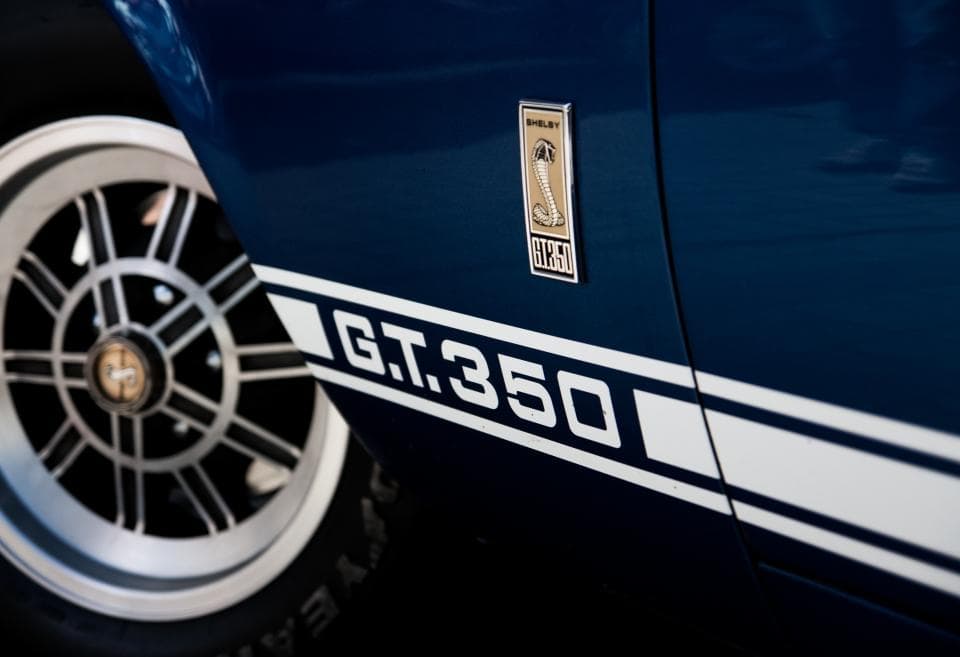 closeup of gt350