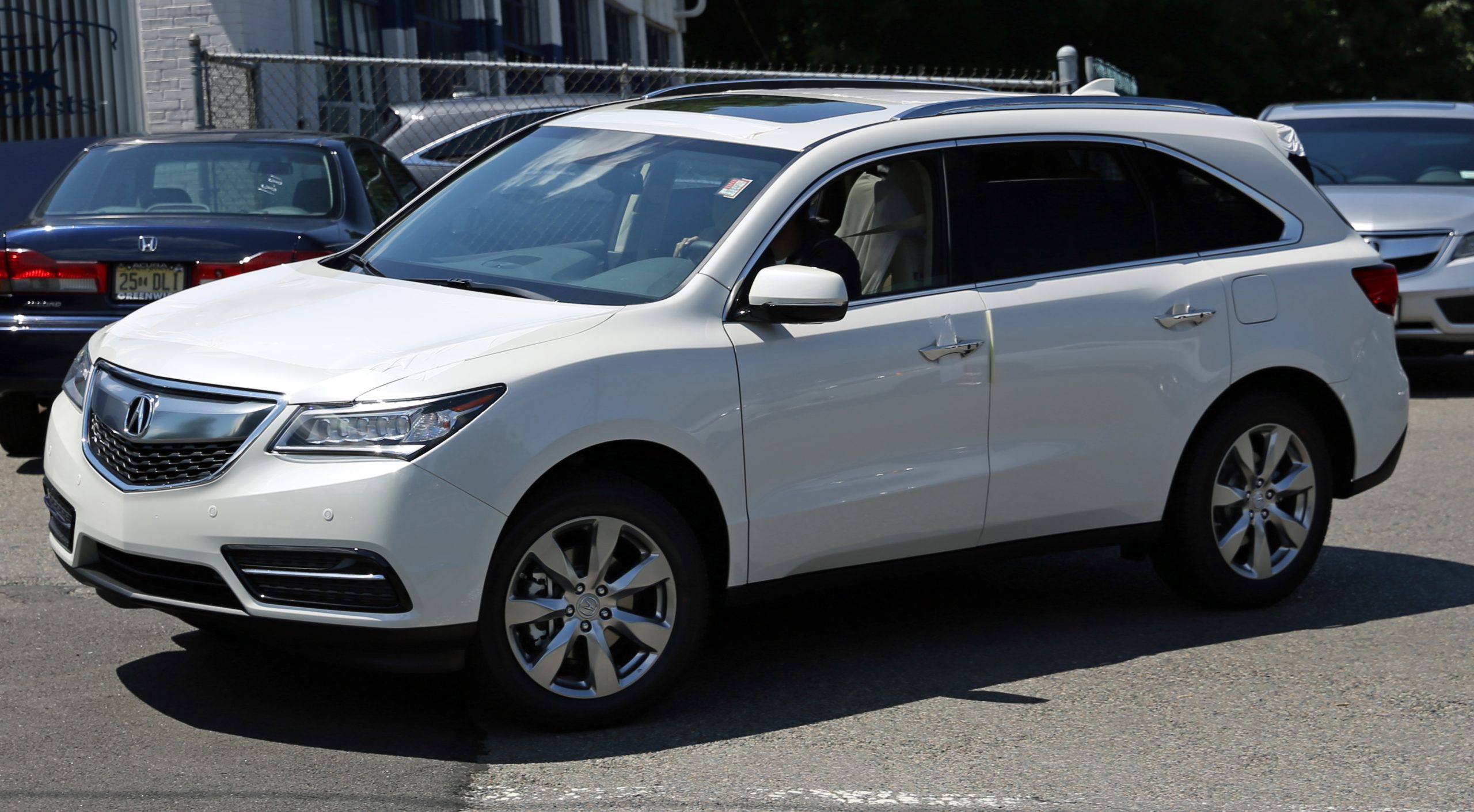 white car