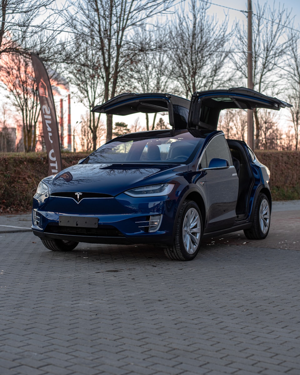 a car with its doors open
