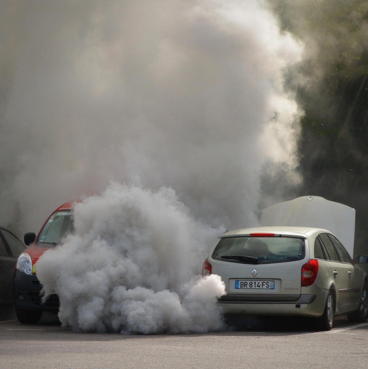 car, car wallpapers, non, breakdown, bad luck, exhaust gases, pollution, air pollution, car breakdown, explosion, trip, travel, car holiday, environmental pollution